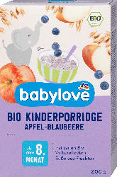 babylove Kinderporridge Bio Apfel-Blaubeere, ab dem 8. Monat