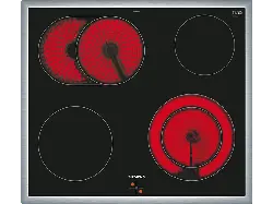 Siemens EA 645 GN 17 Herdgesteuertes Strahlungsheizungskochfeld (583 mm breit, 4 Kochfelder, Glaskeramik); Herdgesteuertes Kochfeld