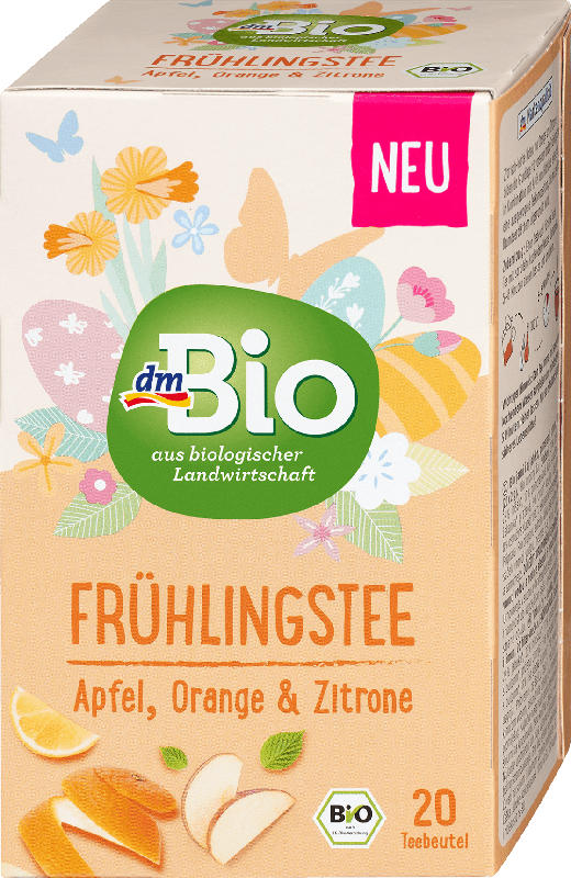 dmBio Frühlingstee Orange & Zitrone
