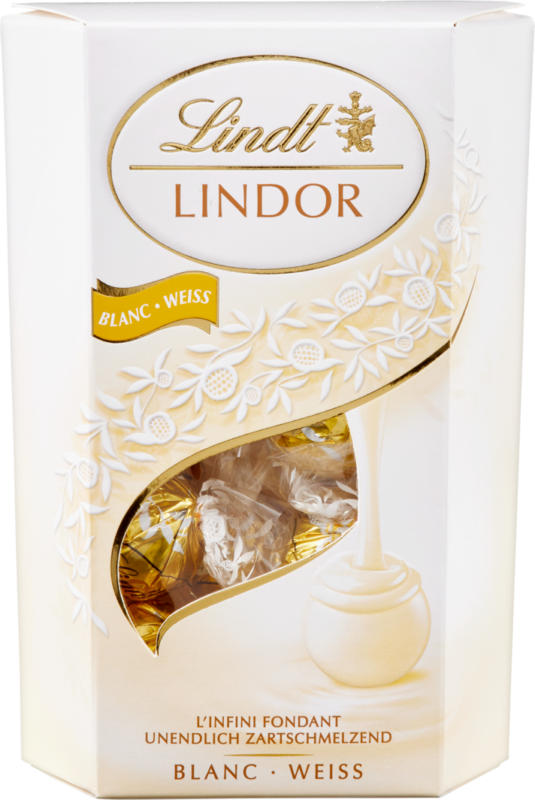 Boules Lindor Blanches Lindt, 200 g