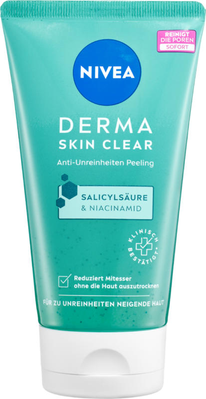 Peeling anti-impuretés Derma Skin Clear Nivea, 150 ml