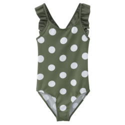 Mädchen Badeanzug mit Punkte-Allover (Nur online)