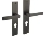 Hornbach Beschlagset Hera Drücker/Drücker Langschild Profilzylinder Zamac/Aluminium, anthrazit