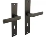 Hornbach Beschlagset Hera Drücker/Drücker Langschild Buntbart Zamac/Aluminium, anthrazit