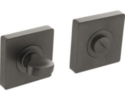 Beschlagset Rosette WC+ Bad Riegel 55x55x10 mm Zamac/Aluminium, anthrazit