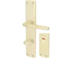 Hornbach Beschlagset WC+ Bad Riegel Langschild Alpertec Tanja Aluminium F2 silber neu eloxiert