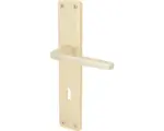 Hornbach Beschlagset Buntbart BB Langschild Alpertec Tanja Aluminium F2 silber neu eloxiert