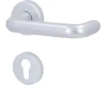 Hornbach Beschlagset Profilzylinder PZ Rosette Alpertec Ursula Aluminium F1 alu eloxiert