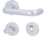 Hornbach Beschlagset WC+ Bad Riegel Rosette Alpertec Ursula Aluminium F1 alu eloxiert