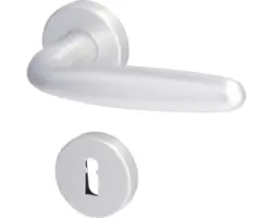 Beschlagset Buntbart BB Rosette Alpertec Ray II Aluminium F1 alu eloxiert