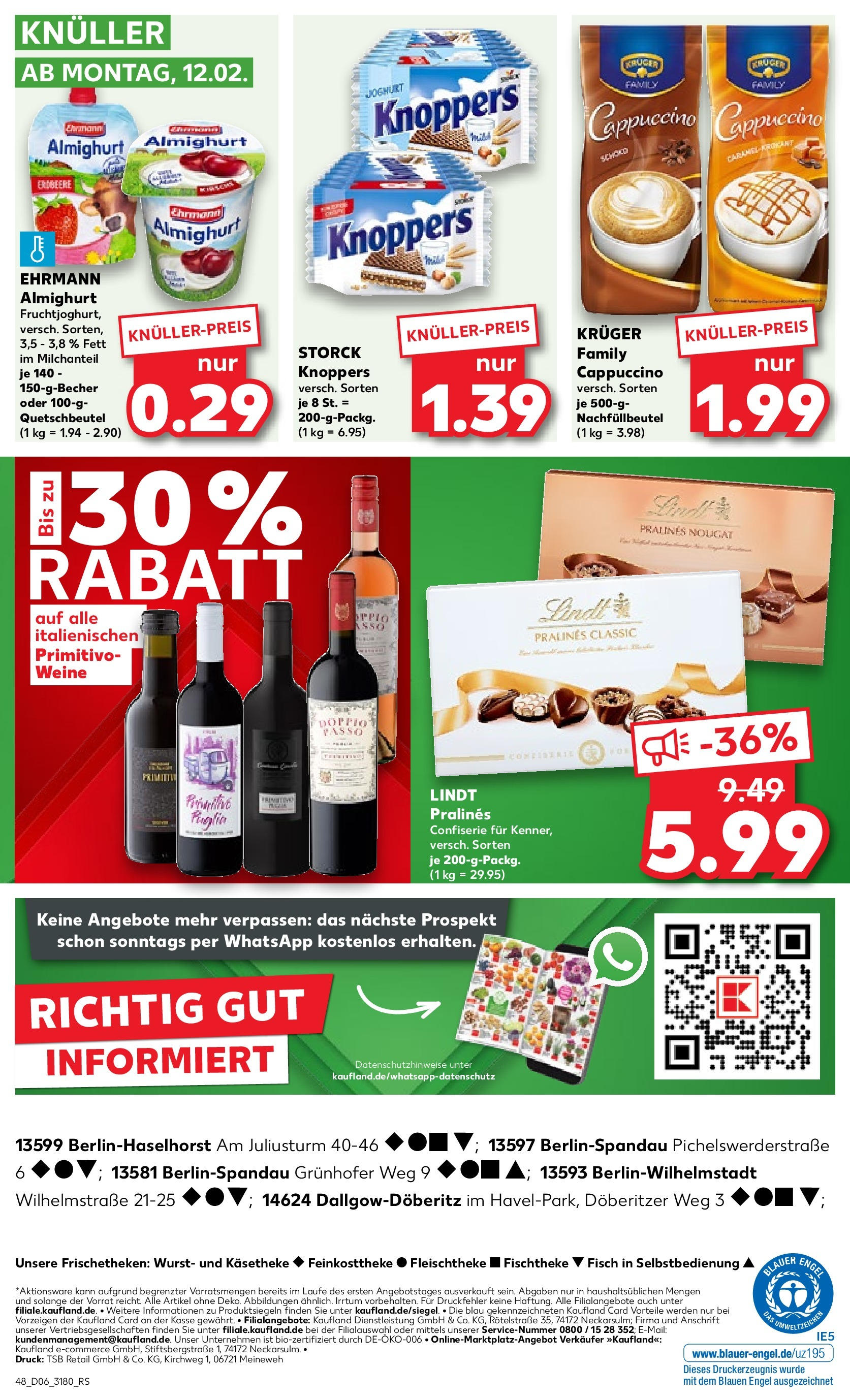 Kaufland Prospekt 	 (ab 08.02.2024) » Angebote Online zum Blättern | Seite: 48 | Produkte: Fisch, Wurst, Joghurt