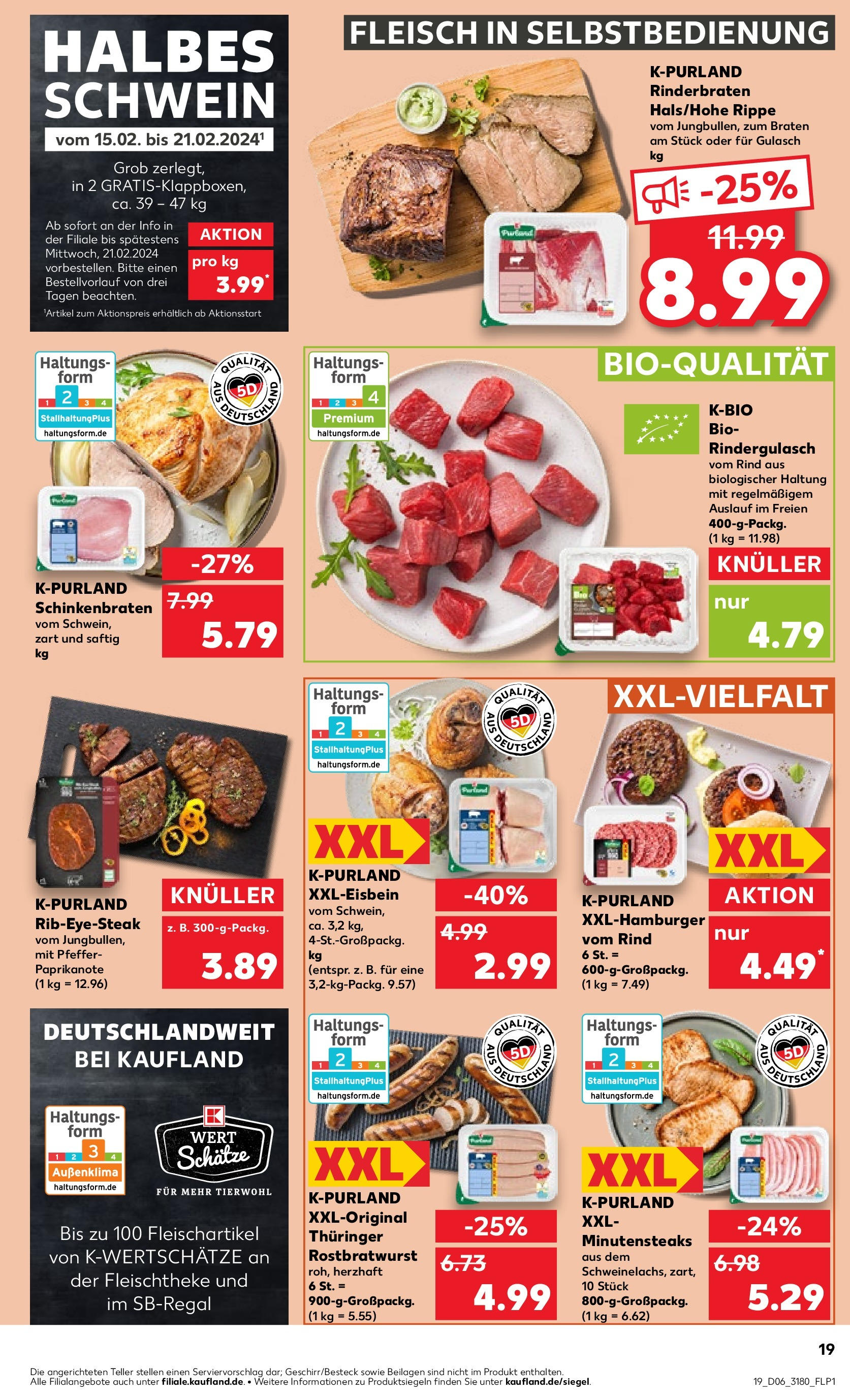 Kaufland Prospekt 	 (ab 08.02.2024) » Angebote Online zum Blättern | Seite: 19 | Produkte: Tomaten, Gemüse, Obst, Rucola