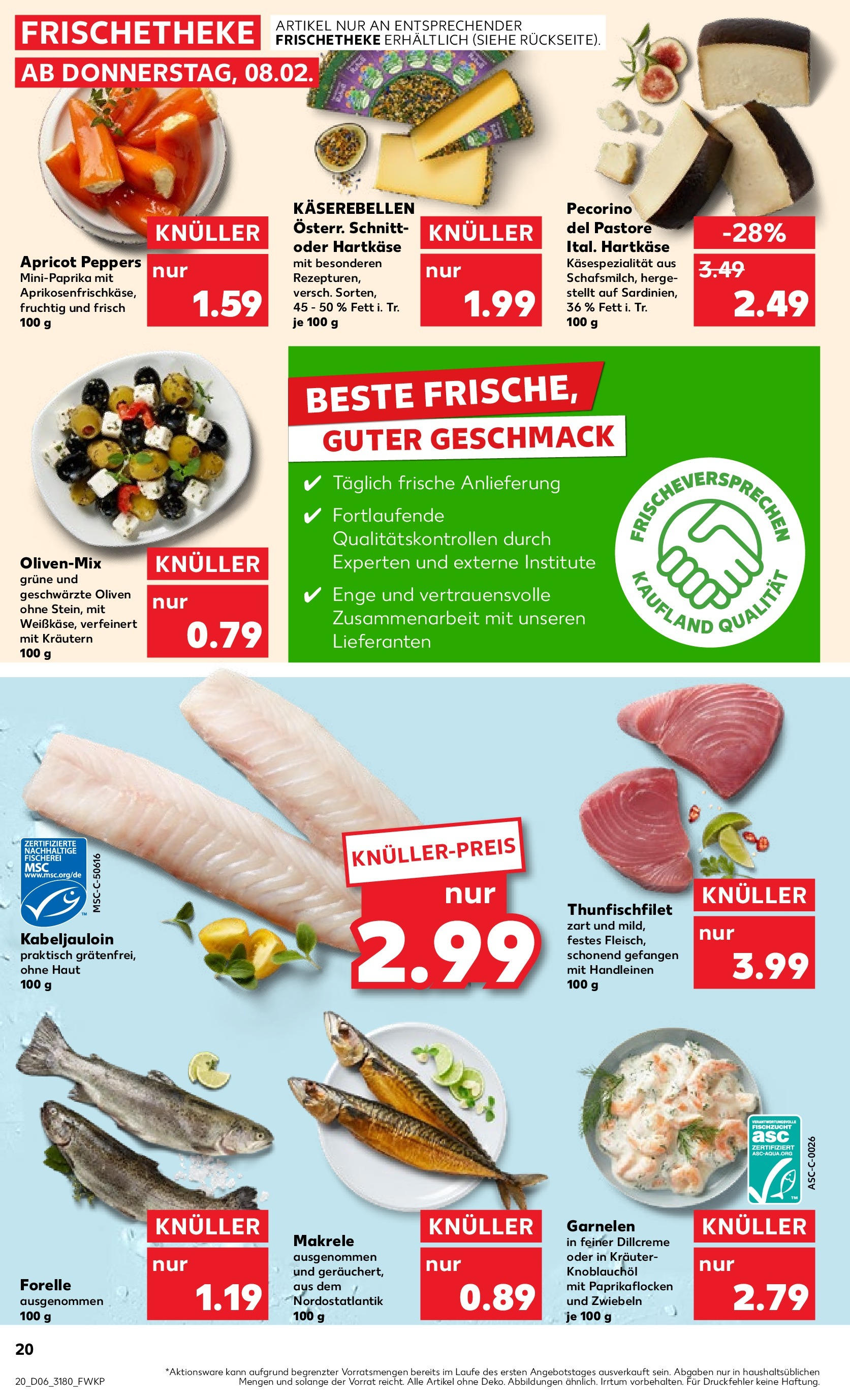 Kaufland Prospekt 	 (ab 08.02.2024) » Angebote Online zum Blättern | Seite: 20 | Produkte: Lachs, Theke, Küche