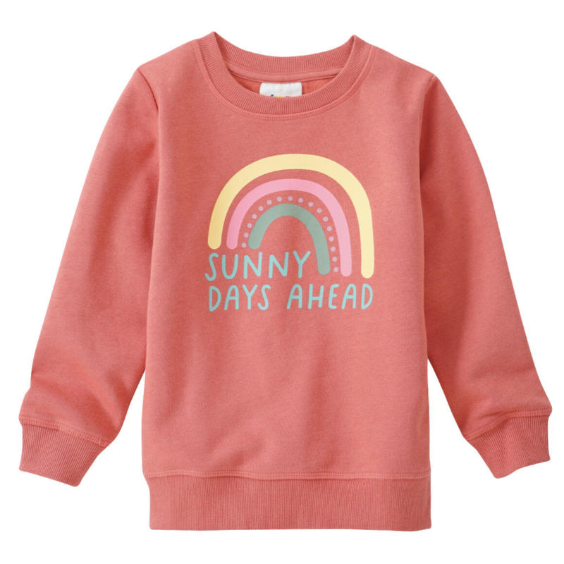 Mädchen Sweatshirt mit Regenbogen-Print (Nur online)