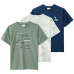 Ernsting's family 3 Jungen T-Shirts mit Dino-Prints (Nur online) - bis 30.03.2024