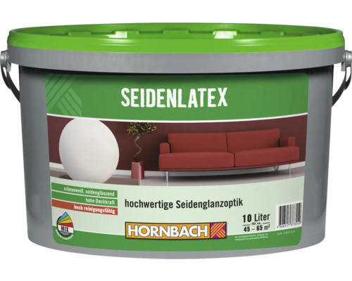 HORNBACH Latexfarbe Seidenlatex weiß 10 l