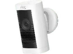 ring Stick Up Cam Pro Überwachungskamera (Anzahl Kameras: 1, Nachtsichtfunktion, Akkubetrieb, Weiß)