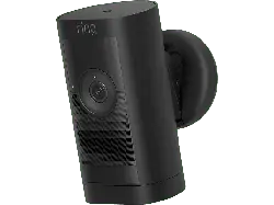 ring Stick Up Cam Pro Überwachungskamera (Anzahl Kameras: 1, Nachtsichtfunktion, Akkubetrieb, Schwarz)