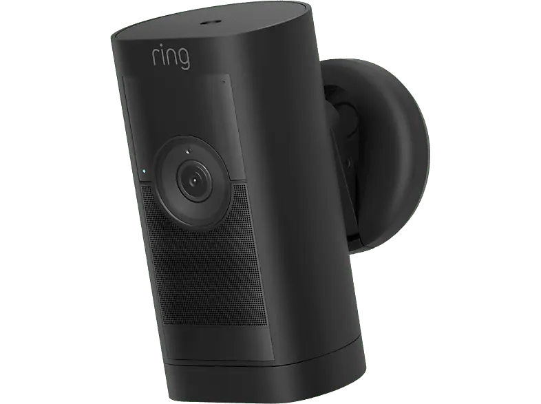 ring Stick Up Cam Pro Überwachungskamera (Anzahl Kameras: 1, Nachtsichtfunktion, Akkubetrieb, Schwarz)