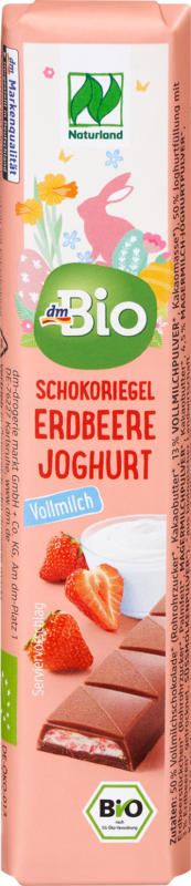 dmBio Schokoriegel Vollmilch Erdbeere Joghurt