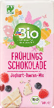 dm-drogerie markt dmBio Frühlingsschokolade Joghurt-Beeren-Mix - bis 31.03.2024