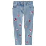 Ernsting's family Mädchen Skinny-Jeans mit Stickereien (Nur online) - bis 28.04.2024