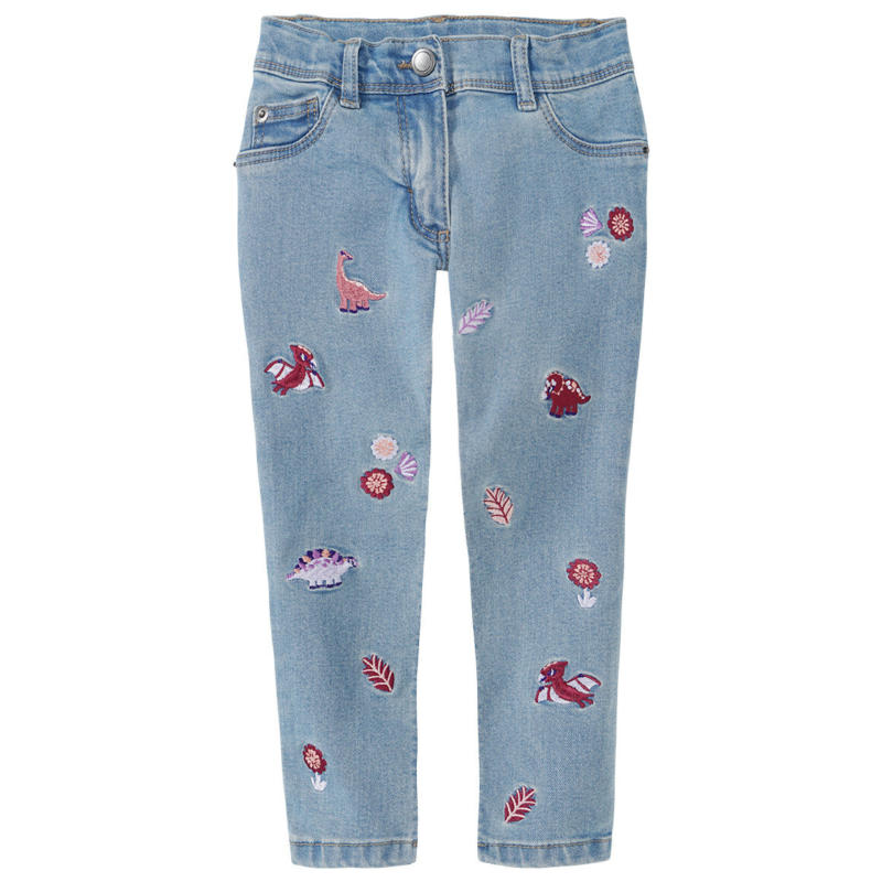 Mädchen Skinny-Jeans mit Stickereien (Nur online)