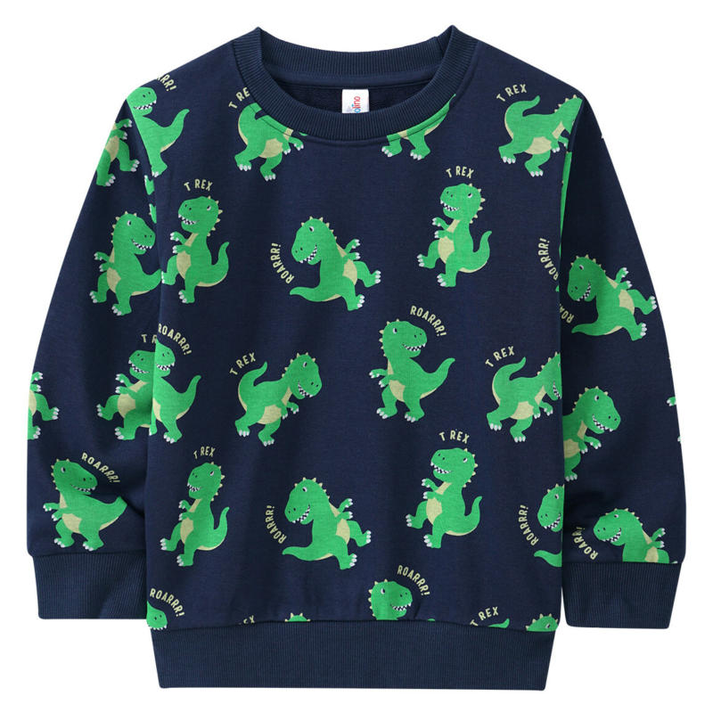 Jungen Sweatshirt mit Dinos allover (Nur online)