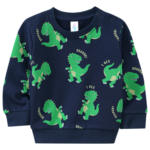 Ernsting's family Baby Sweatshirt mit Dinos allover (Nur online) - bis 25.04.2024