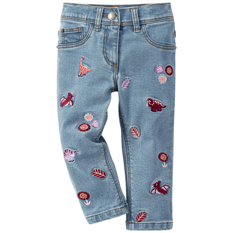 Baby Skinny-Jeans mit Stickereien (Nur online)