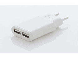 Punex USB Ladegerät 2x Out, 5V/2100mA, weiß