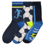 Ernsting's family 3 Paar Jungen Socken mit Fußball-Motiven - bis 28.04.2024