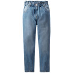 Ernsting's family Mädchen High-Waist-Jeans mit Used-Waschung - bis 06.05.2024