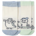 Ernsting's family 2 Paar Newborn Socken mit Monstern - bis 30.04.2024