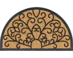 Hornbach Gummi-/Kokosmatte halbrund Relief 45x75 cm