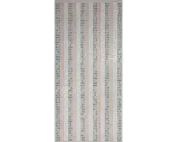 Türvorhang Perlen Jasmin schwarz-weiß-bernstein 90x200 cm