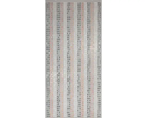 Türvorhang Perlen Jasmin schwarz-weiß-bernstein 90x200 cm