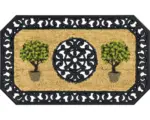 Hornbach Gummi-/Kokosmatte Bäume rund 45x75 cm