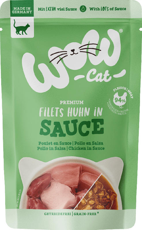 WOW Nassfutter Katze Huhn in Sauce, Adult