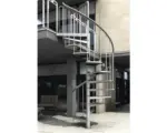 Hornbach Pertura Spindeltreppe Sania Lochblech feuerverzinkt Ø 185 cm Grau 11 Stufen 12 Steigungen