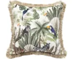 Hornbach Kissen Velvet Jungle beige/grün 45x45cm