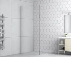 Raumdusche Form & Style Modena 1000x1950 mm Echtglas Klar hell chromoptik mit schmutzabweisende Glasbeschichtung