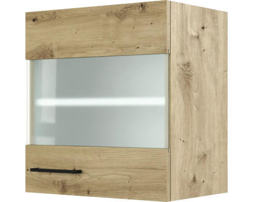 Hängeschrank Flex Well Cara mit Glastür Artisan Eiche matt 50x54,8x32 cm