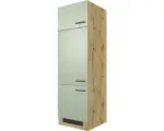 Hornbach Kühlumbauschrank Flex Well Cara Grün/Artisan Eiche matt 60x200x57 cm