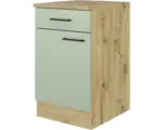 Hornbach Unterschrank Flex Well Cara Grün/Artisan Eiche matt 50x85x60 cm