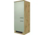 Hornbach Kühlumbauschrank Flex Well Cara Grün/Artisan Eiche matt 60x160,6x60 cm