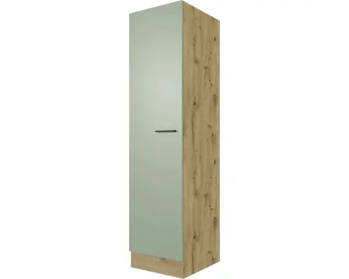 Vorratsschrank Flex Well Cara Grün/Artisan Eiche matt 50x200x57 cm