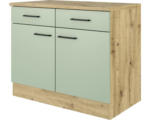 Hornbach Unterschrank Flex Well Cara Grün/Artisan Eiche matt 100x85x60 cm