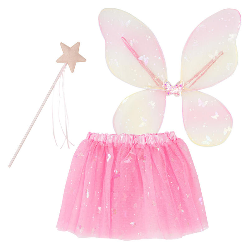Kostüm-Set Schmetterling mit Zauberstab