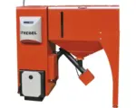 Hornbach Pelletkessel Strebel Biotec 25 rot 25 kW mit Pelletsbehälter 200 Liter rechts